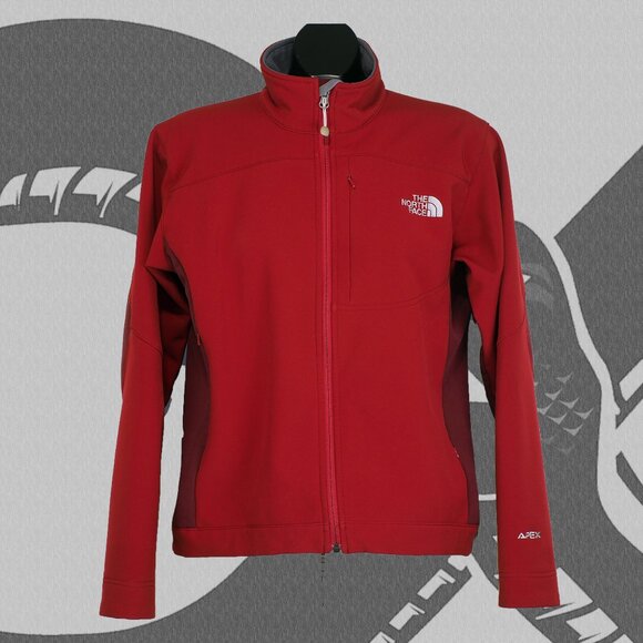 intage The North Face Apex Soft Shell Jacket Windbreaker Women's Medium Red - Picture 1 of 7